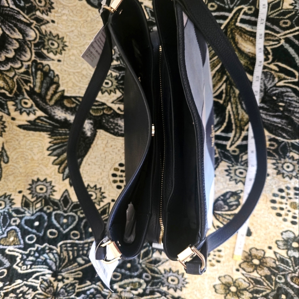 Kate Spade Blue Crossbody Bag with Gold Zipper NWT - Picture 8 of 10